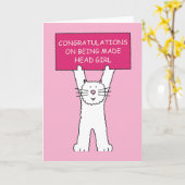 Gefeliciteerd met het feit dat je Head Girl bent g Kaart (Gele Bloem)