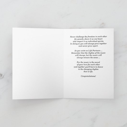 Gefeliciteerd met het homohuwelijk kaart (Binnen)