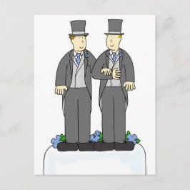 Gefeliciteerd met het homohuwelijk van Grooms Briefkaart