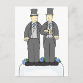 Gefeliciteerd met het homohuwelijk van Grooms Briefkaart (Voorkant)