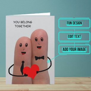 Gefeliciteerd met het huwelijk Fingers op de Kaart