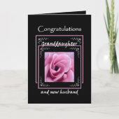Gefeliciteerd met het huwelijk van GRANDDAUGHTER - Kaart (Voorkant)