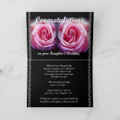 Gefeliciteerd met het huwelijk van je dochter kaart (Binnen)