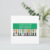 Gefeliciteerd met het Ierse staatsburgerschap Kaart (Staand voorkant)