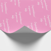 Gefeliciteerd met het inpakken van papier voor een (Hoek)