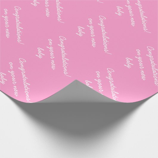 Gefeliciteerd met het inpakken van papier voor een (Hoek)