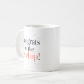 Gefeliciteerd met het Level Up Koffiemok (Voorkant links)