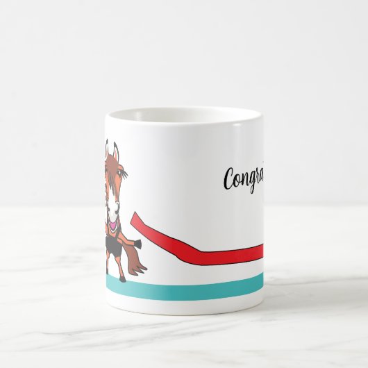 Gefeliciteerd met het lintsnijdend ontwerp koffiemok (Center)