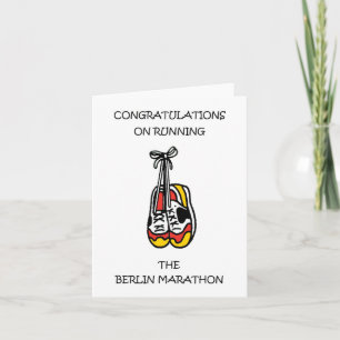 Gefeliciteerd met het lopen van de marathon van Be Kaart