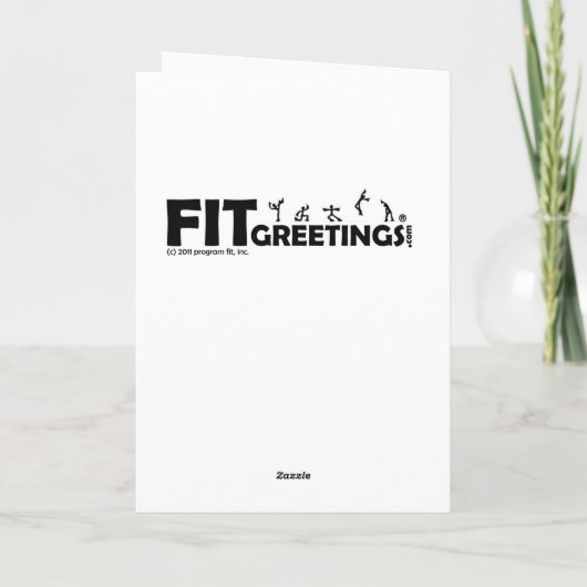 Gefeliciteerd met het Marathon Wenskaart Kaart (Achterkant)