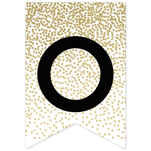 Gefeliciteerd met het moderne Afstuderen van Gold  Vlaggetjes (Tweede vlag)