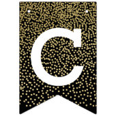 Gefeliciteerd met het moderne Afstuderen van Gold Vlaggetjes (Eerste vlag)