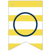 Gefeliciteerd met het moderne marinegroomgeel Afst Vlaggetjes (Tweede vlag)