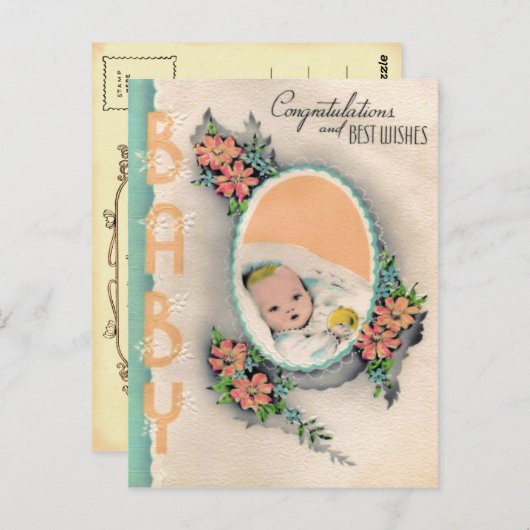 Gefeliciteerd met het nieuwe Briefkaart (Voorkant / Achterkant)