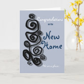 Gefeliciteerd met het nieuwe huis waar we zo blij kaart (Gele Bloem)