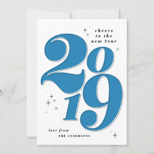 Gefeliciteerd met het nieuwe jaar vet 2019 multi f feestdagenkaart