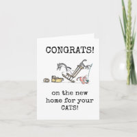 Gefeliciteerd met het nieuwe thuis voor je katten