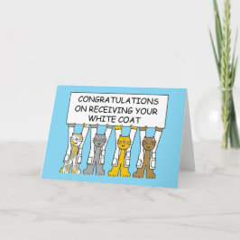 Gefeliciteerd met het ontvangen van je witte jas kaart