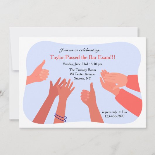 Gefeliciteerd met het overgaan van de Uitnodiging (Voorkant)