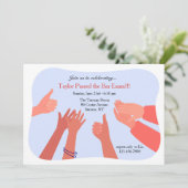 Gefeliciteerd met het overgaan van de Uitnodiging (Staand voorkant)