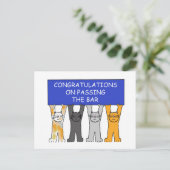 Gefeliciteerd met het overgaan van het Examen van Briefkaart (Staand voorkant)