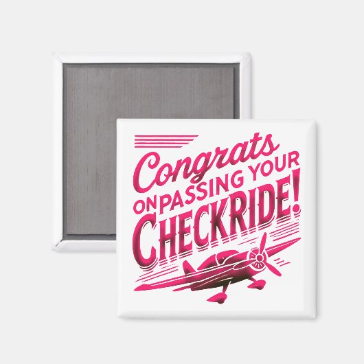 Gefeliciteerd met het passeren van je checklide! m magneet (Voorkant / Achterkant)