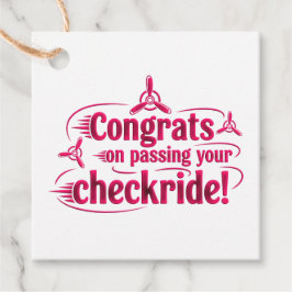 Gefeliciteerd met het passeren van je checklist! bedankjes labels