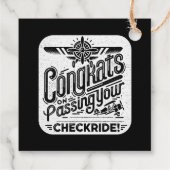 Gefeliciteerd met het passeren van je checklist! bedankjes labels (Achterkant)