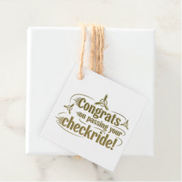 Gefeliciteerd met het passeren van je checklist! bedankjes labels