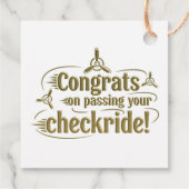 Gefeliciteerd met het passeren van je checklist! bedankjes labels (Achterkant)