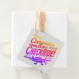 Gefeliciteerd met het passeren van je checklist! bedankjes labels