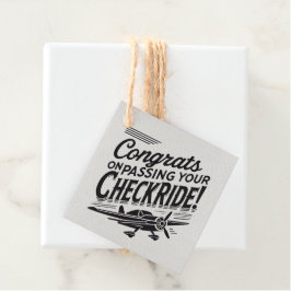 Gefeliciteerd met het passeren van je checklist! bedankjes labels