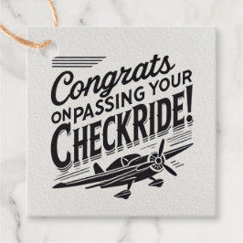 Gefeliciteerd met het passeren van je checklist! bedankjes labels