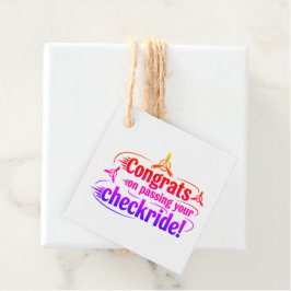 Gefeliciteerd met het passeren van je checklist! bedankjes labels