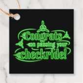 Gefeliciteerd met het passeren van je checklist! bedankjes labels (Voorkant)