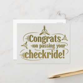 Gefeliciteerd met het passeren van je checklist! briefkaart