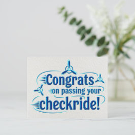 Gefeliciteerd met het passeren van je checklist! briefkaart