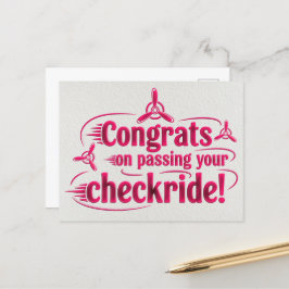Gefeliciteerd met het passeren van je checklist! briefkaart