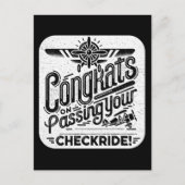 Gefeliciteerd met het passeren van je checklist! briefkaart (Voorkant)