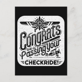 Gefeliciteerd met het passeren van je checklist! briefkaart