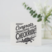 Gefeliciteerd met het passeren van je checklist! briefkaart (Staand voorkant)