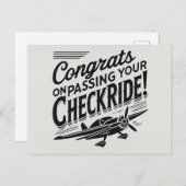 Gefeliciteerd met het passeren van je checklist! briefkaart (Voorkant / Achterkant)