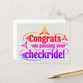 Gefeliciteerd met het passeren van je checklist! briefkaart