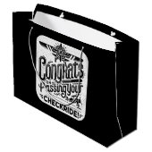 Gefeliciteerd met het passeren van je checklist! groot cadeauzakje (Achterkant Gekanteld)