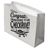 Gefeliciteerd met het passeren van je checklist! groot cadeauzakje (Achterkant Gekanteld)