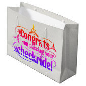 Gefeliciteerd met het passeren van je checklist! groot cadeauzakje (Voorkant Gekanteld)