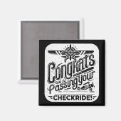 Gefeliciteerd met het passeren van je checklist! magneet (Voorkant / Achterkant)
