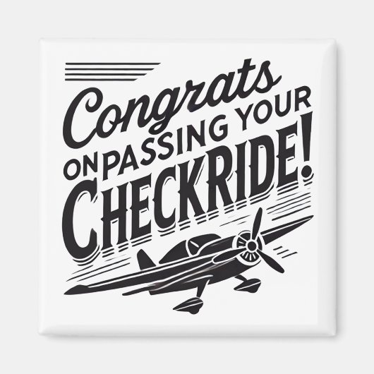 Gefeliciteerd met het passeren van je checklist! magneet (Voorkant)