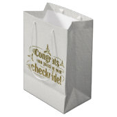 Gefeliciteerd met het passeren van je checklist! medium cadeauzakje (Voorkant Gekanteld)