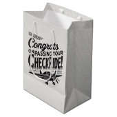 Gefeliciteerd met het passeren van je checklist! medium cadeauzakje (Voorkant Gekanteld)